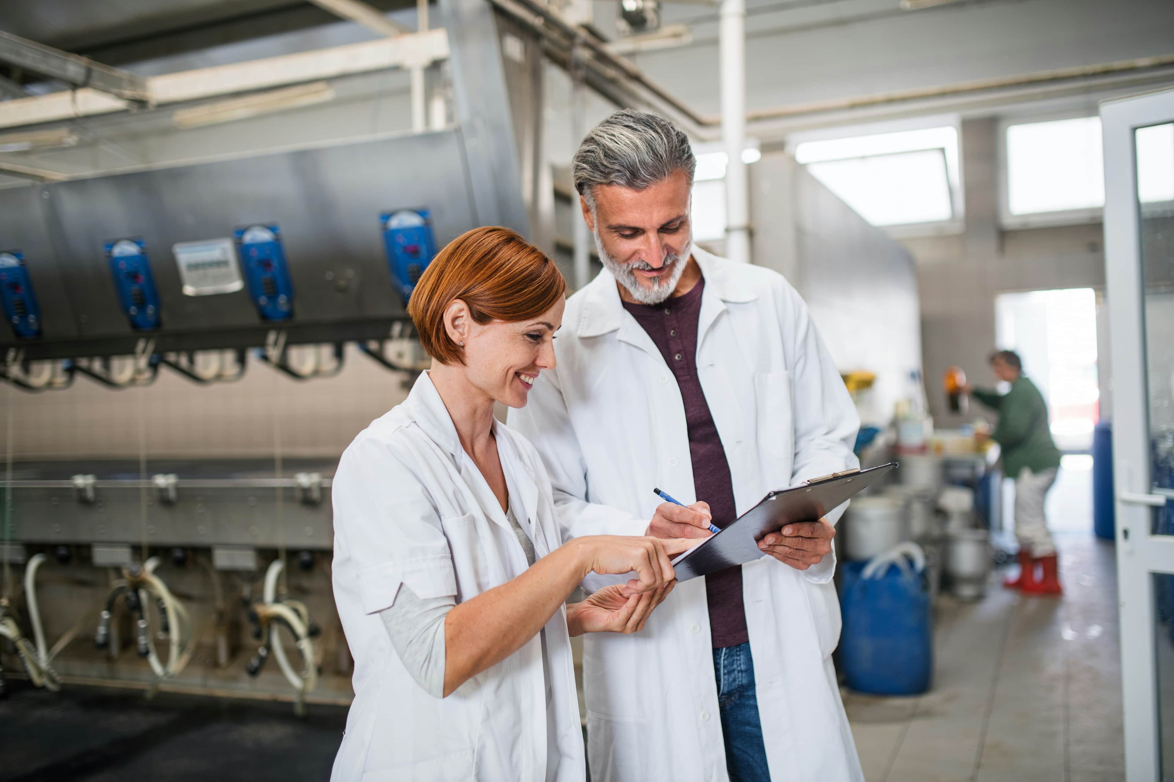 Laboratory audit lead presenting process findings